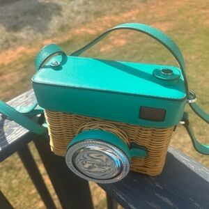 Kate Spade 3D Camera Crossbody Bag Colored Turquoise